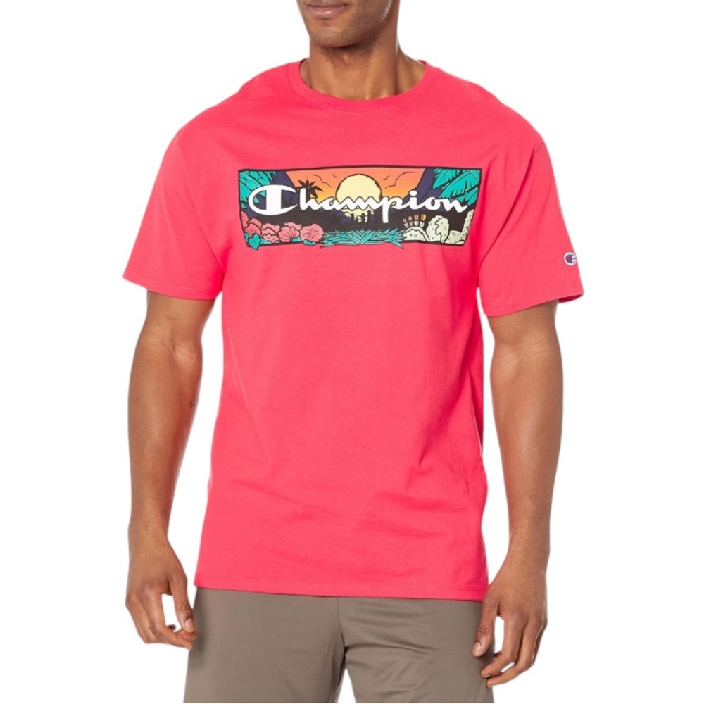 Champion Classic T-Shirt Sunset Script Short Sleeve Size Small Limited Edition